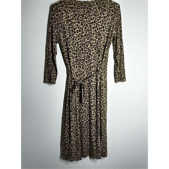 BCBG Maxazria Bohemian Cheetah Print Wrap Dress Size M - Picture 6 of 16